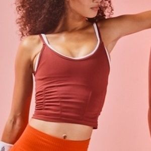 FP Good Karma Ruched Crop Tank